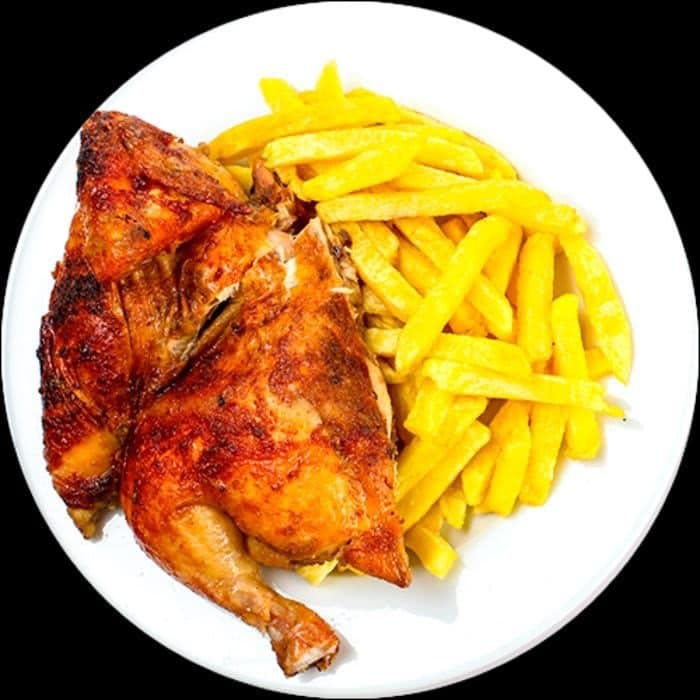Drumstick + Rice/ Chips + soda + salad